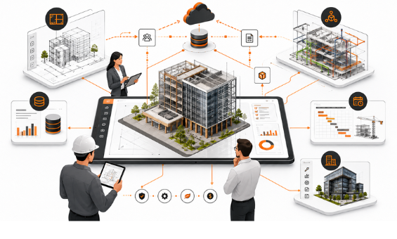 Building Information Modeling Illustration
