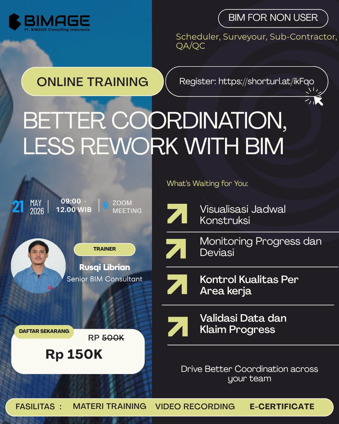 TRAINING: BETTER COORDINATION, LESS REWORK WITH BIM