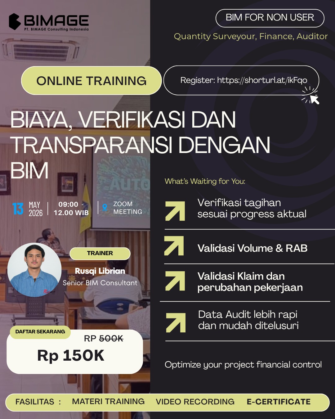 BIAYA, VERIFIKASI DAN TRANSPARANSI DENGAN BIM