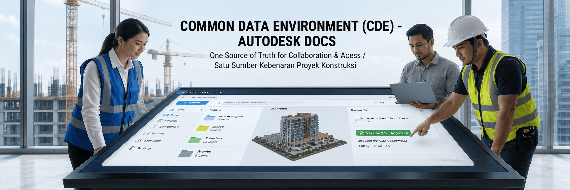 Autodesk Docs sebagai Common Data Environment Proyek