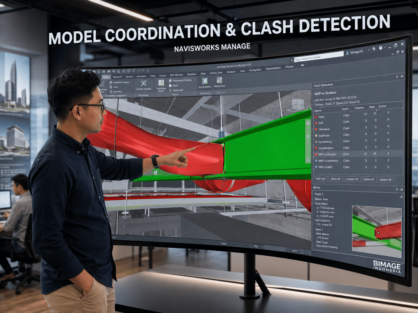 Navisworks Manage for Model Coordination and Clash Detection